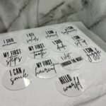 13 piece Baby Milestones acrylic plaques | Cute gift